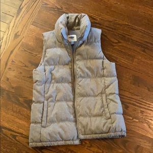 Heathered Grey puffy vest